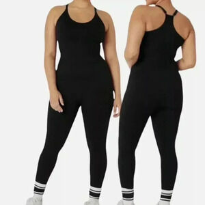 VICTORIA SECRET PINK - One Piece Jumpsuit - Black - Built in Bra